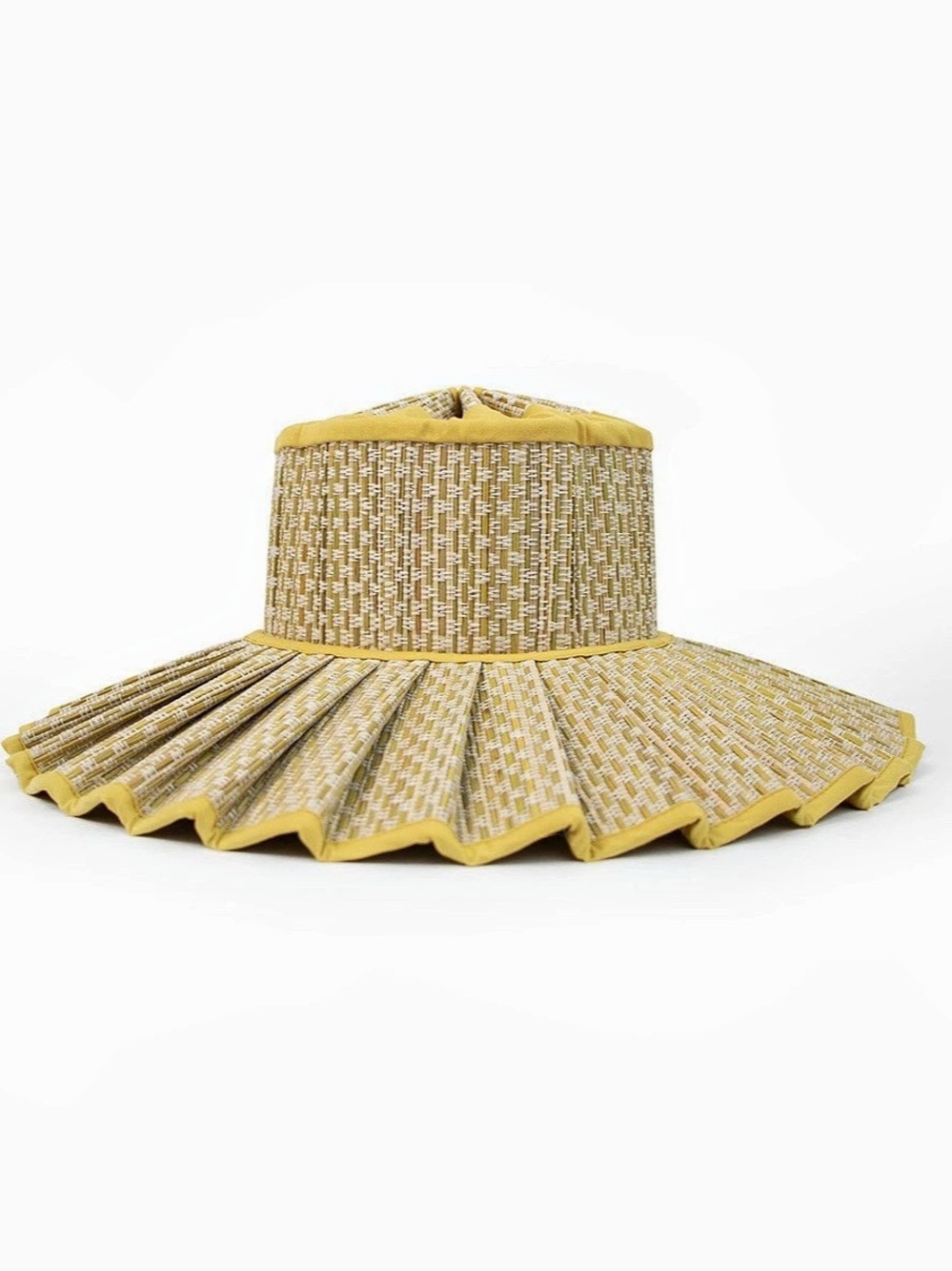 Lorna Murray Tuscany Capri Hat Yellow & White Size Large
